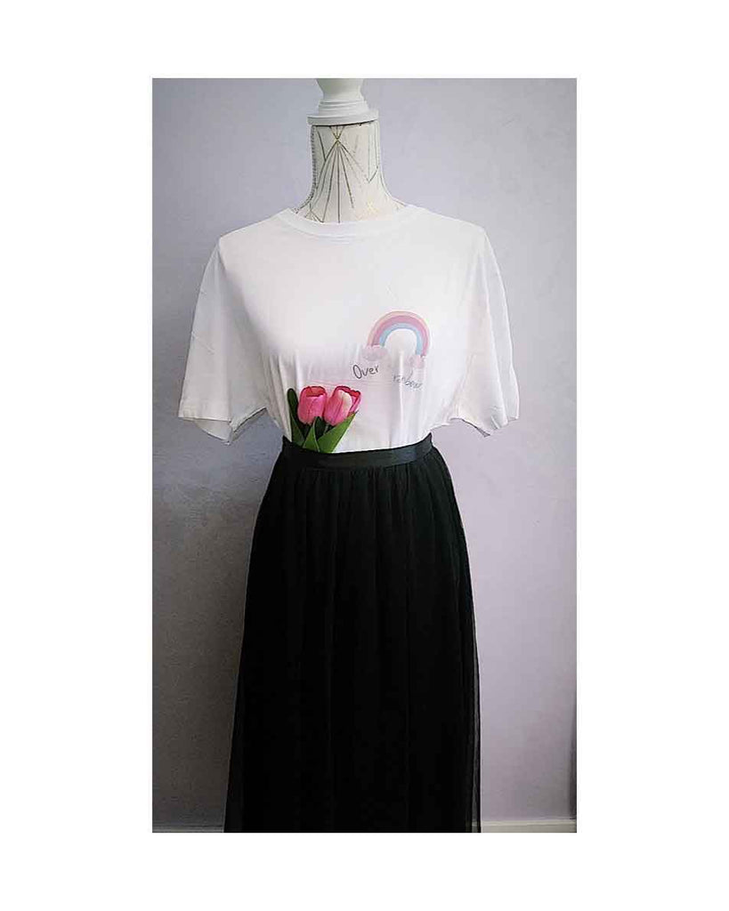 T-shirt cotone organico Over the Rainbow