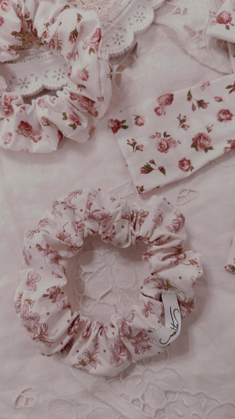 Les petites Joies - Handmade Collection - Chouchou fiorellini rosa